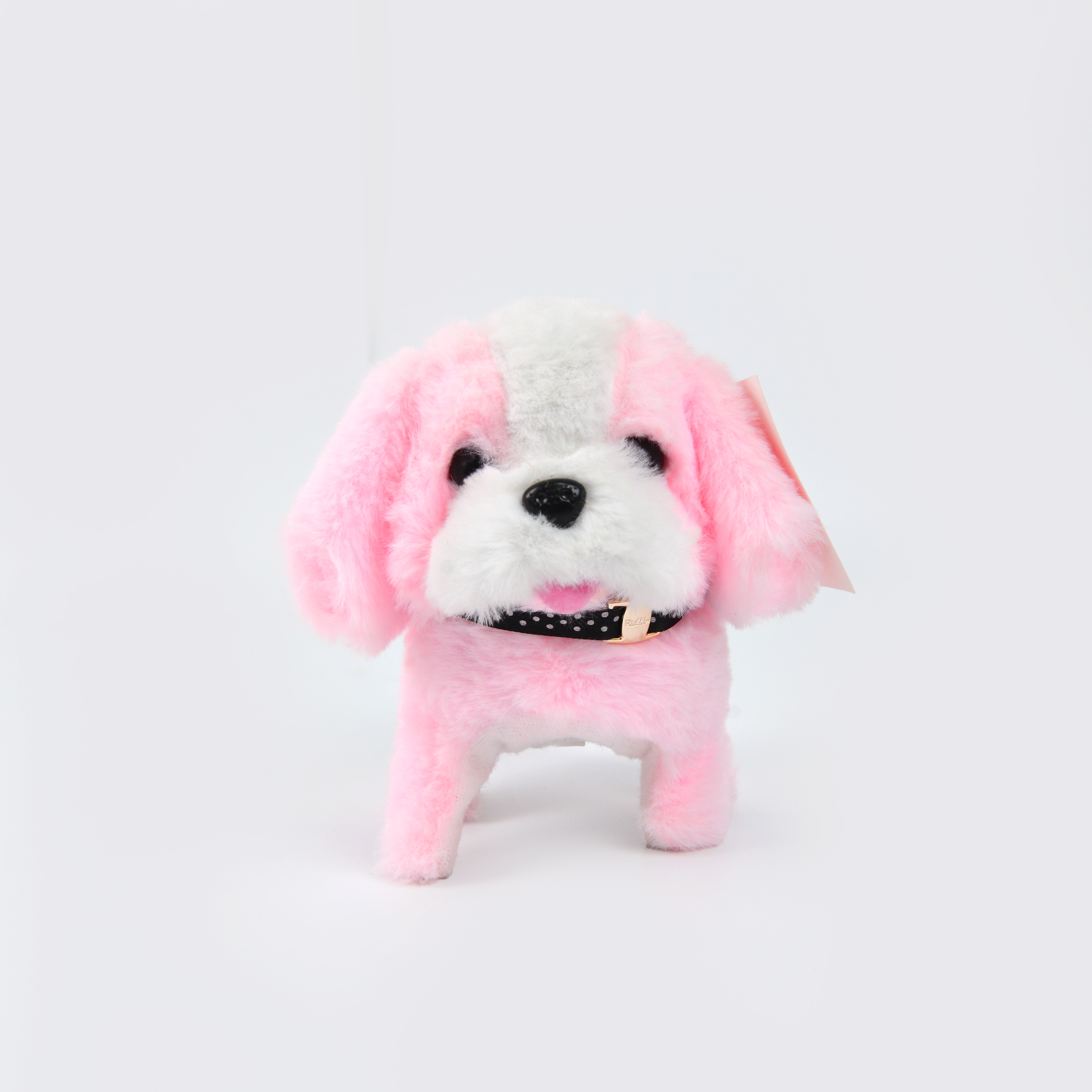 Electric plush dog toy that can walk, bark and move, machine simulation plush toy, pink dog pet children's gift details Picture