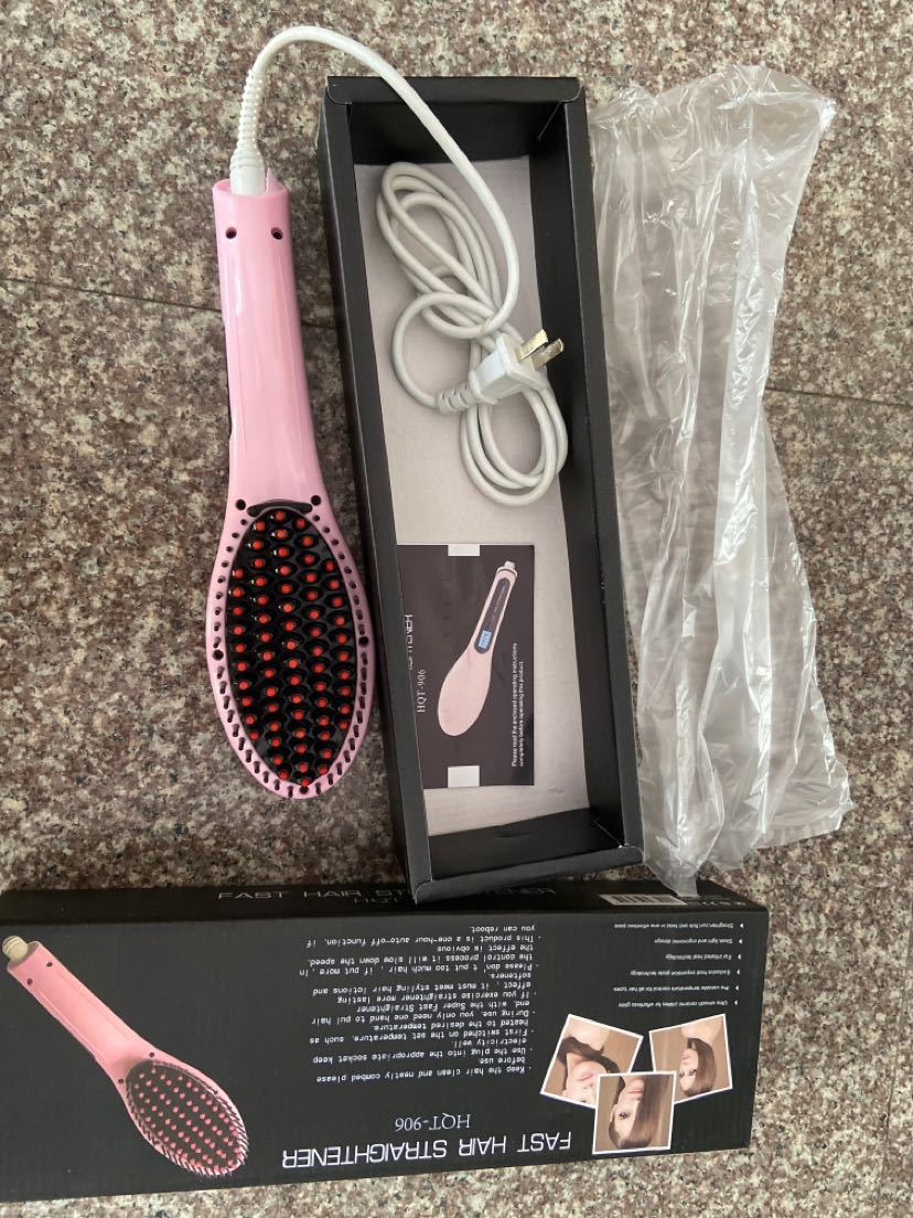 Hair straightening comb Specification image