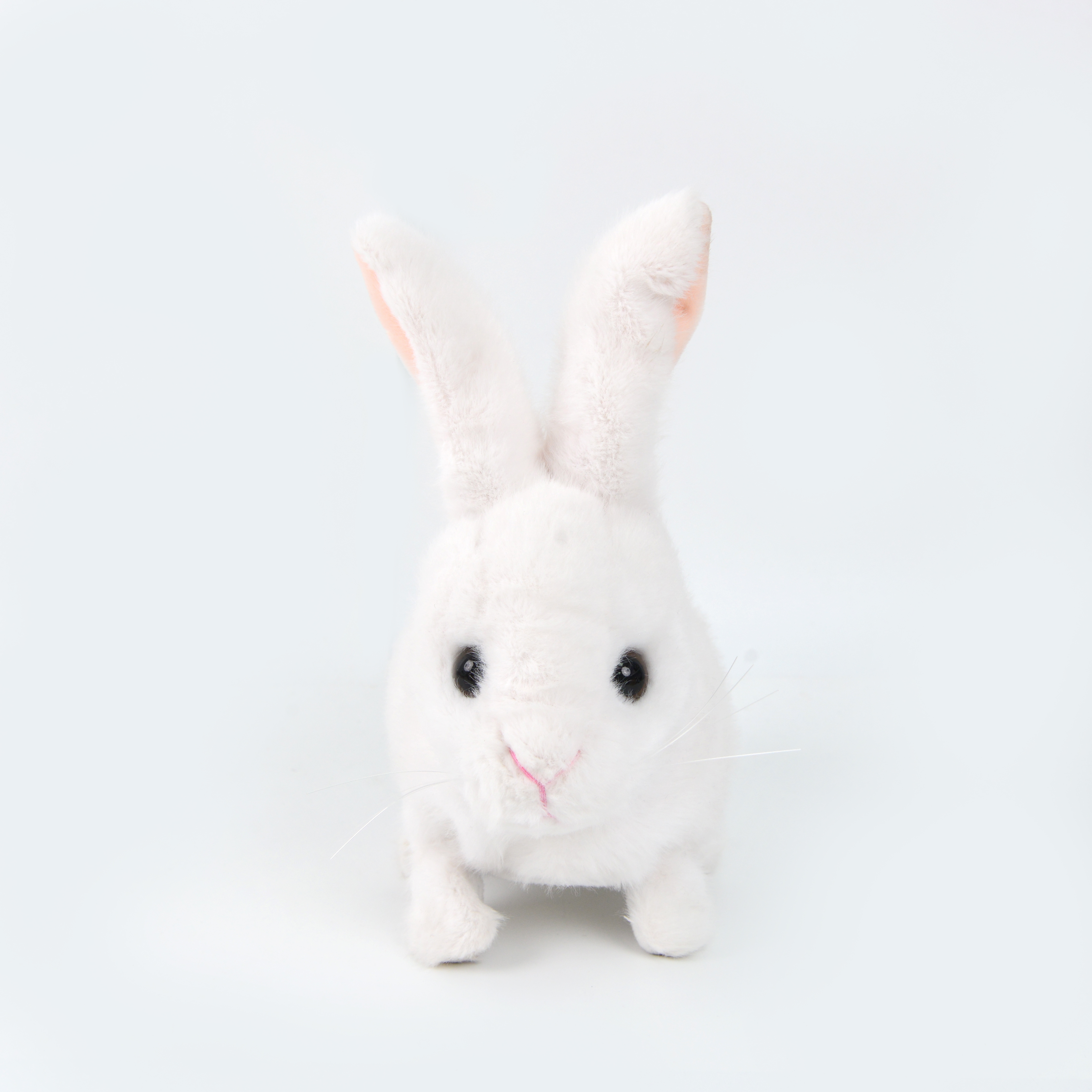 Simulated plush toy rabbit, electronic and electric pet rabbit. Rabbit can cry, move and walk. Amazon electric White Rabbit factory direct sales Specification image