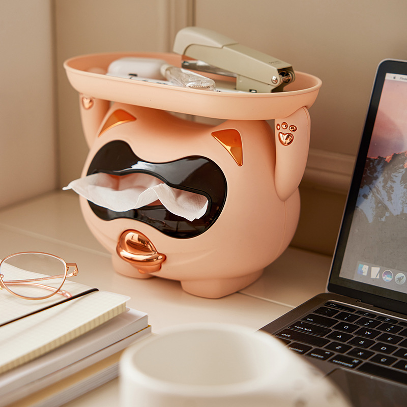 Desktop tissue box