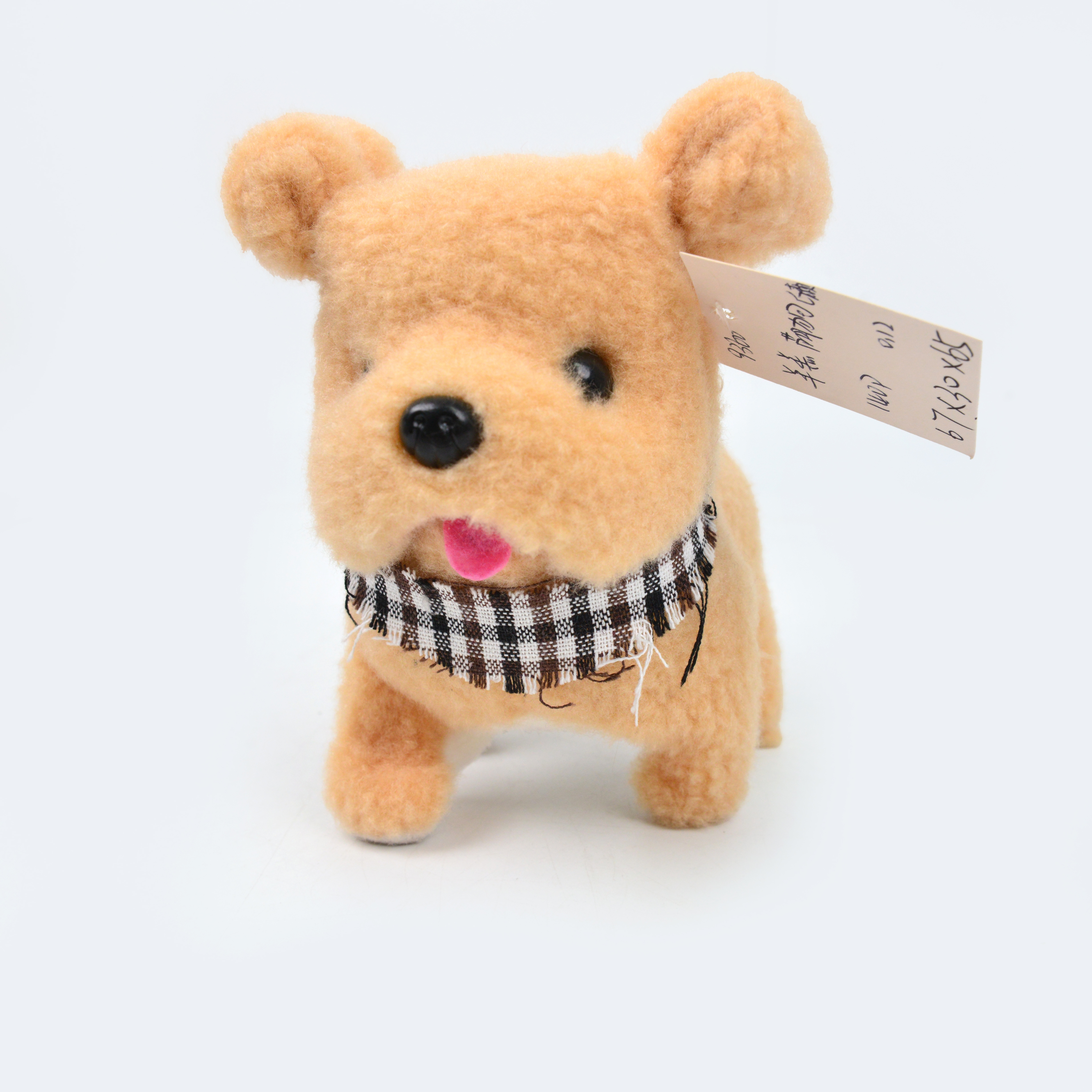 Electric plush puppy toy that can walk, bark and move, machine simulation plush toy, scarf wearing puppy pet children's gift