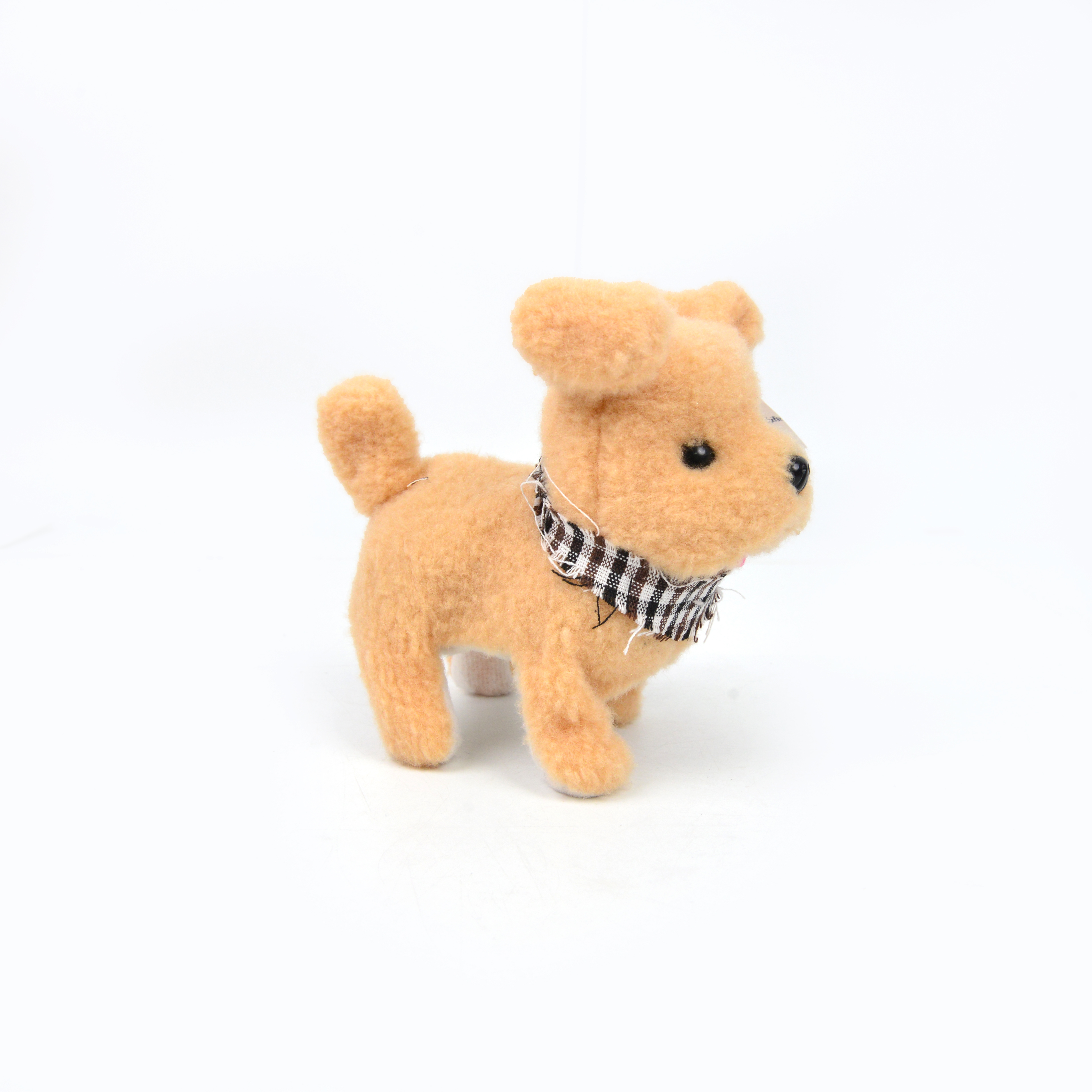 Electric plush puppy toy that can walk, bark and move, machine simulation plush toy, scarf wearing puppy pet children's gift details Picture