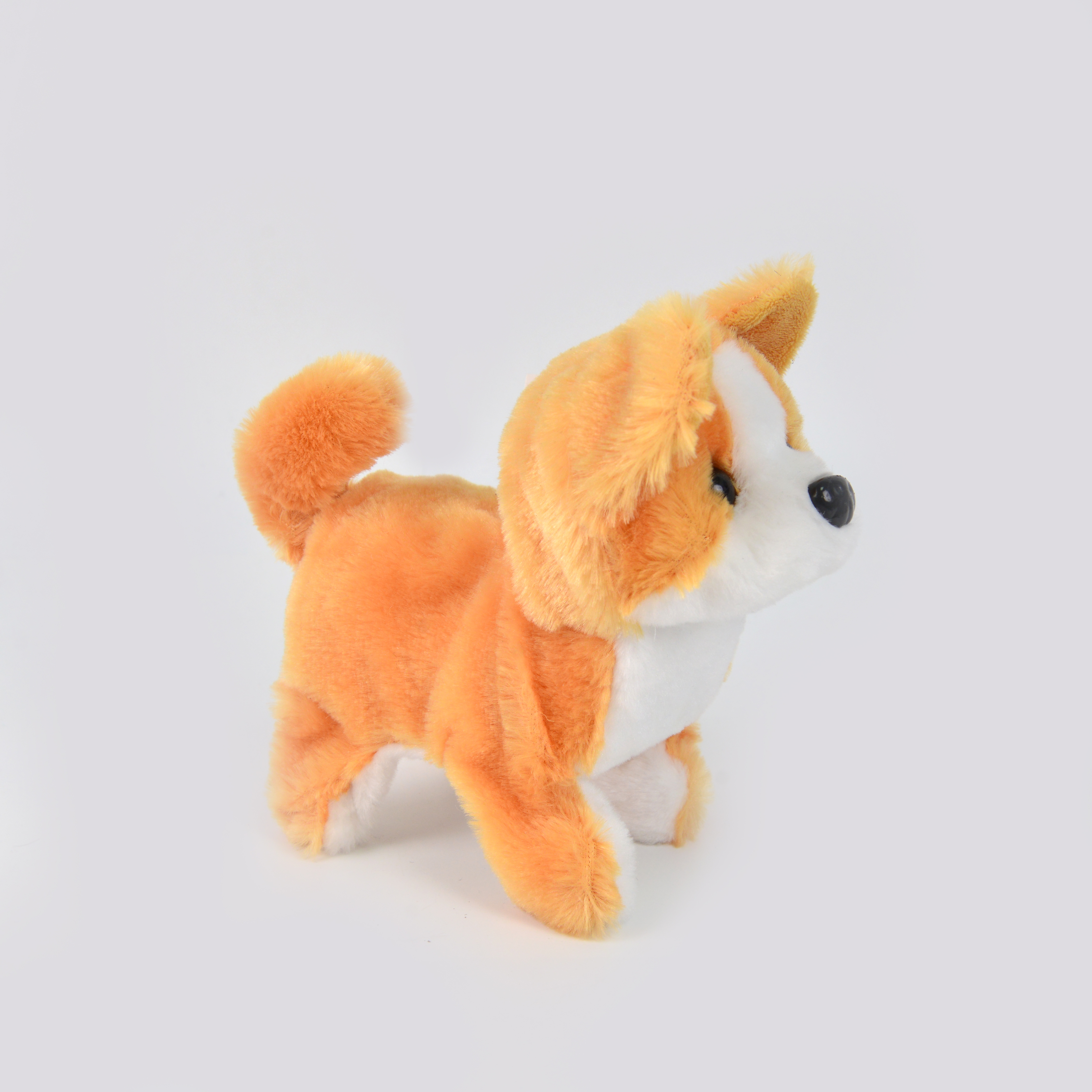 Simulated plush electric dogs can walk, bark, nod, shake their heads and wag their tails. Children's toys, street stall wholesale, electric toy manufacturer details Picture