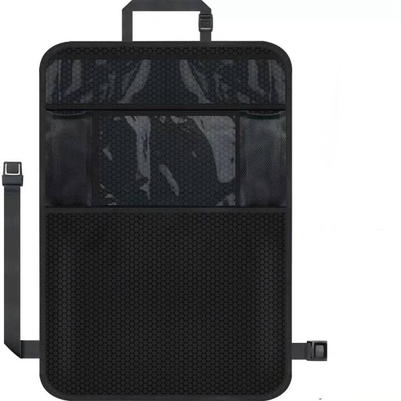Car seat back Oxford cloth hanging bag, storage bag, ipad toy storage bag, seat back anti-kick pad, multi-functional storage bag, car storage hanging bag QW281 Item Picture