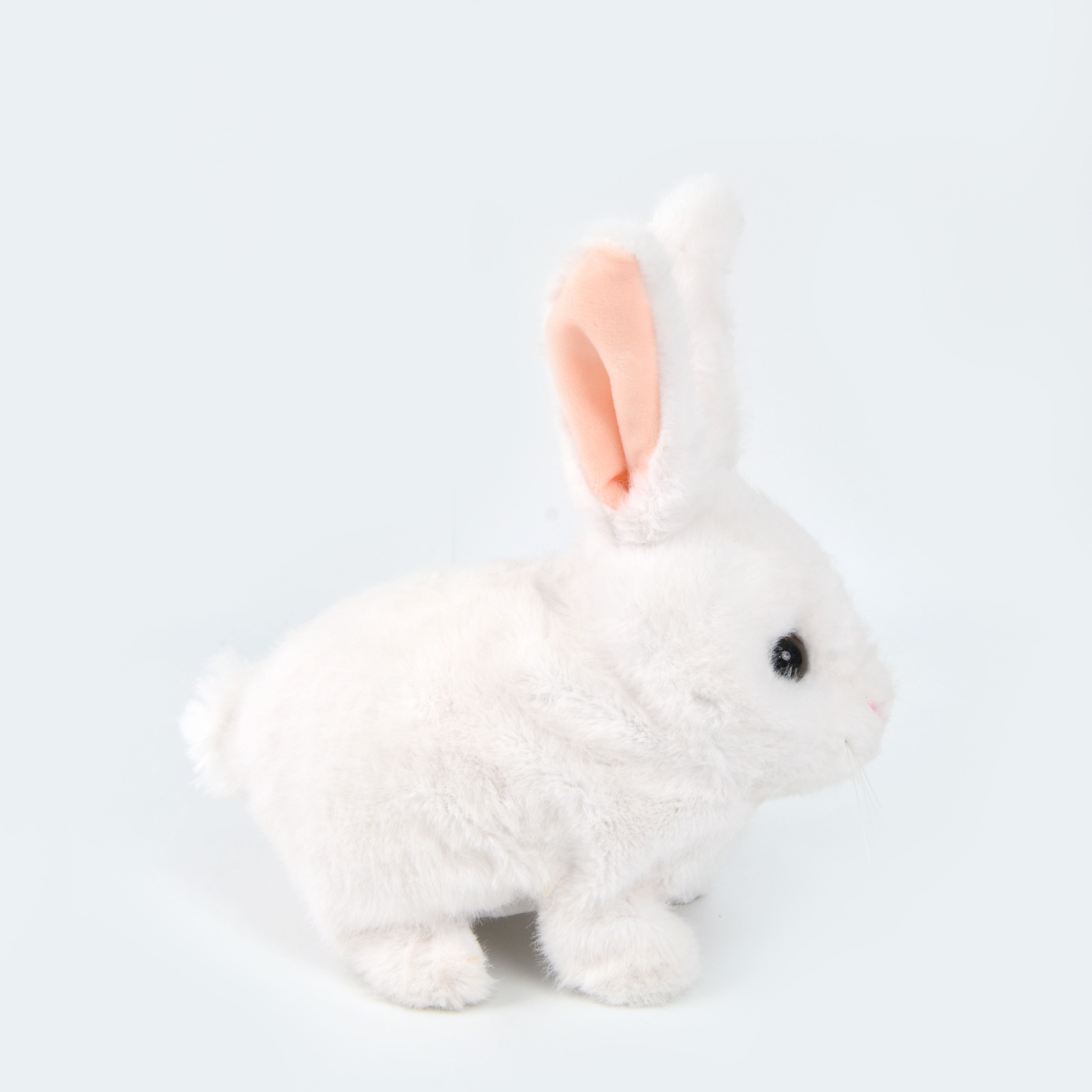 Simulated plush toy rabbit, electronic and electric pet rabbit. Rabbit can cry, move and walk. Amazon electric White Rabbit factory direct sales details Picture