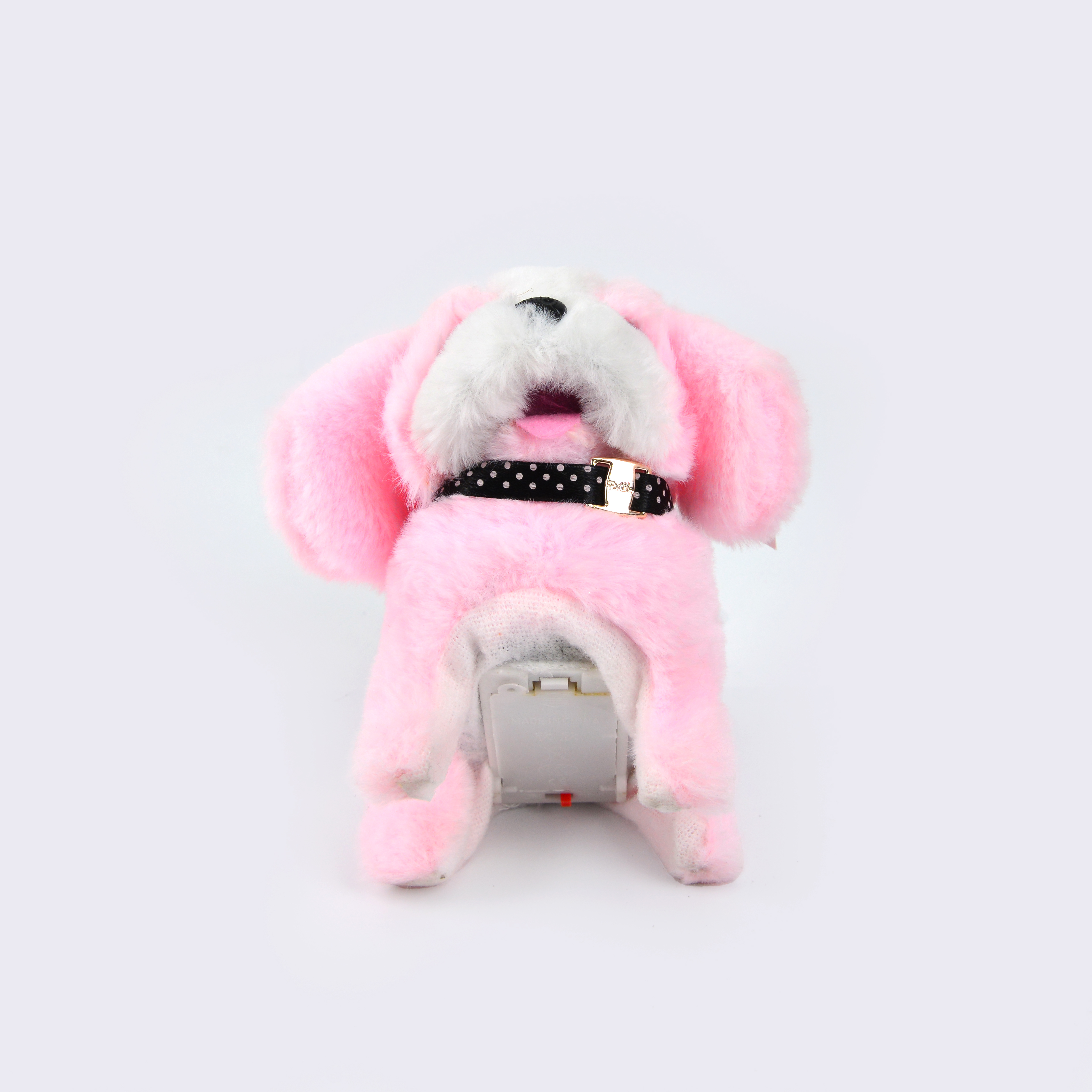 Electric plush dog toy that can walk, bark and move, machine simulation plush toy, pink dog pet children's gift Item Picture