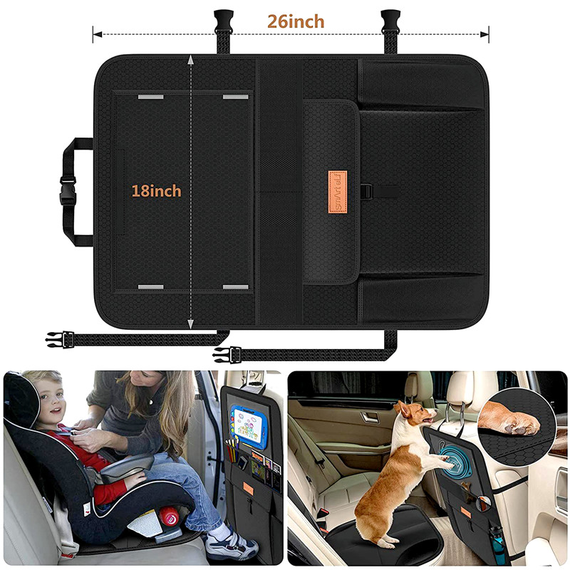 Car seat back Oxford cloth hanging bag, storage bag, toy storage bag, seat back anti-kick pad, multi-functional storage bag, car storage hanging bag QW282 Item Picture