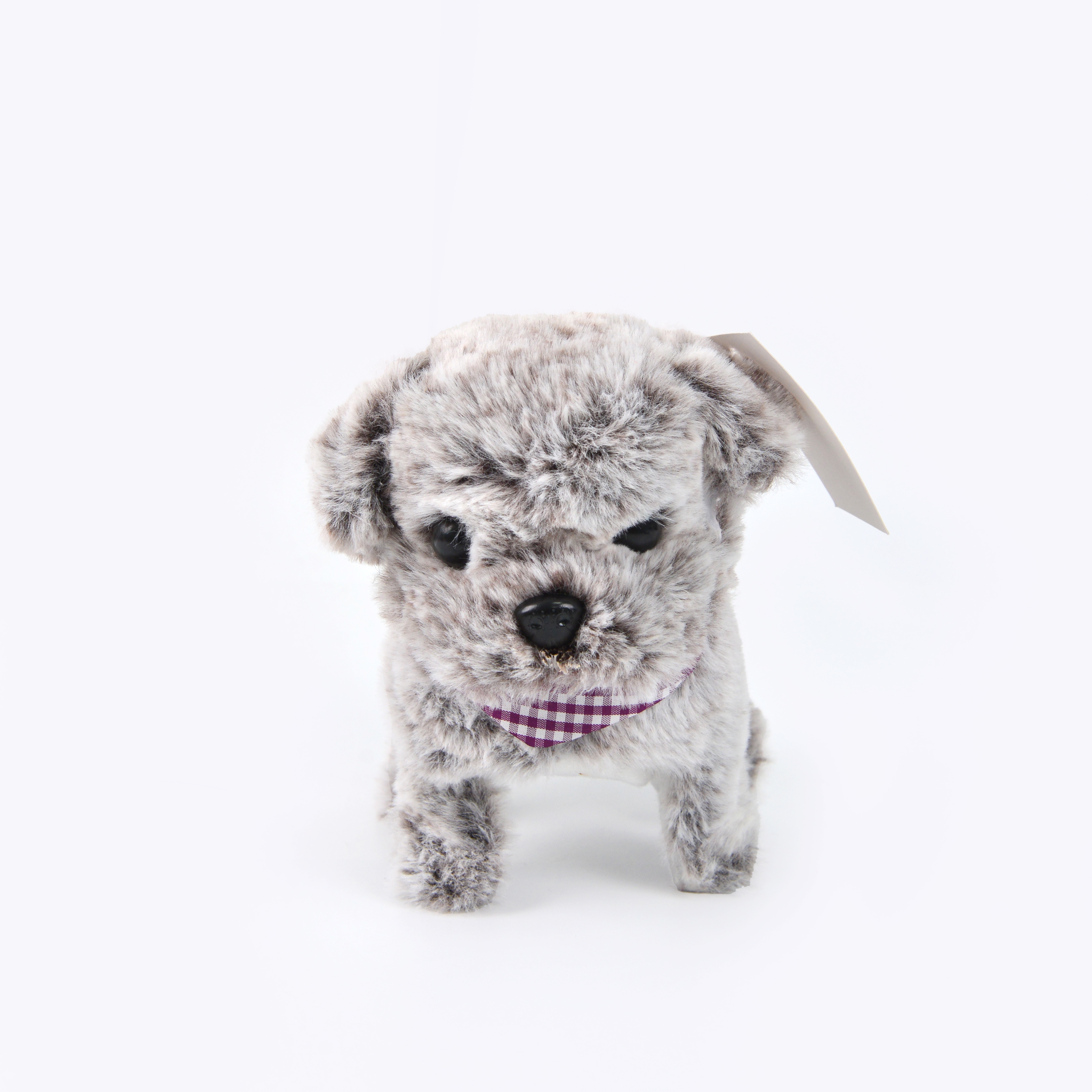 Simulated plush electric dog can walk, bark, nod, shake its head and wag its tail. Children's toy street stall wholesale manufacturer