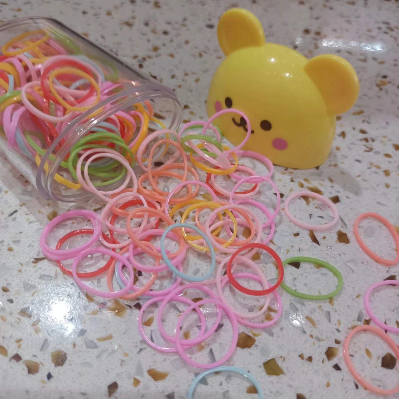 2022 Winter new product: Bear Bucket Disposable rubber band Specification image