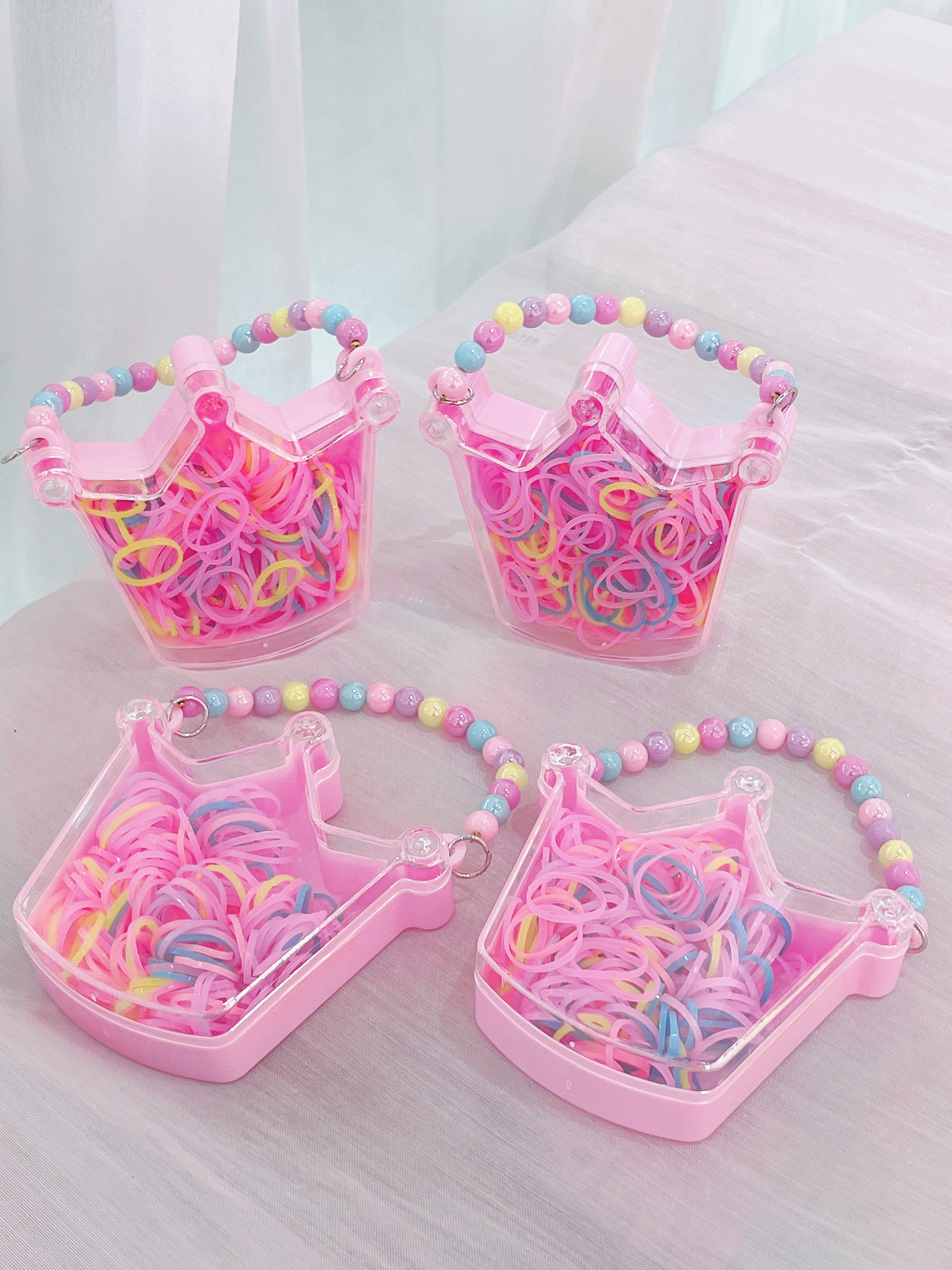 The 2022 winter new product Crown Box disposable rubber band details Picture
