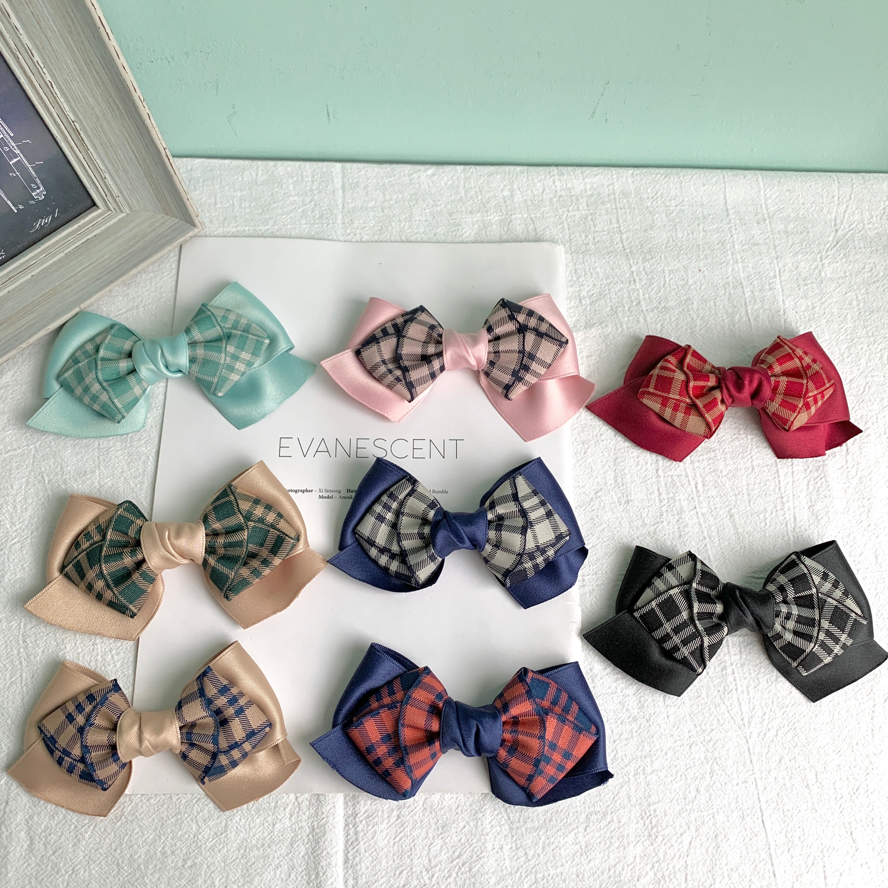 Jianjian Jacquard checkered clothing accessories Creative DIY accessories details Picture