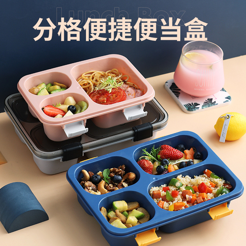 New 4-compartment sealed and fresh-keeping lunch box with compartments Application Scenario