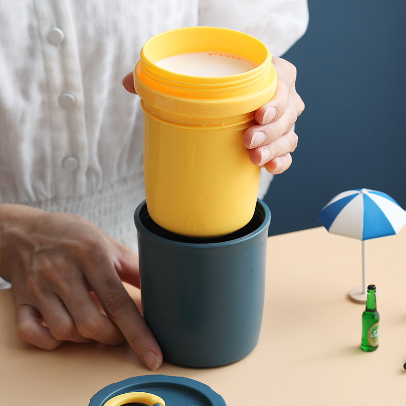 Double-layer plastic insulated soup cup Specification image