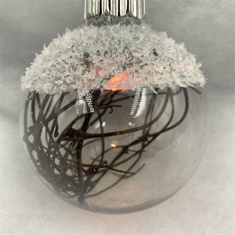 Christmas pendant, Christmas decoration, Christmas tree decoration, transparent ball decoration, 8cm details Picture