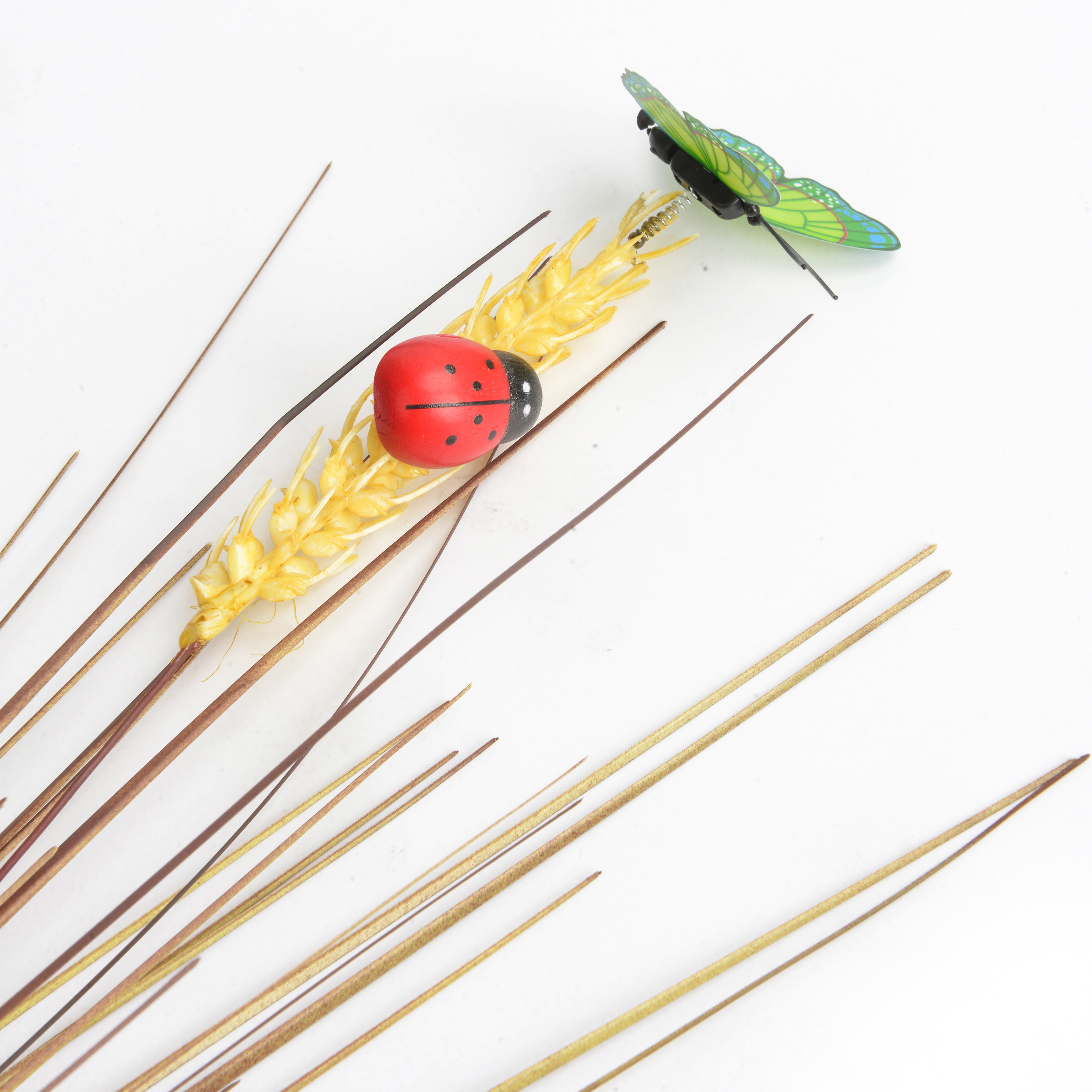 多色蝴蝶甲虫麦穗花园插件花坛花园装饰工艺品
