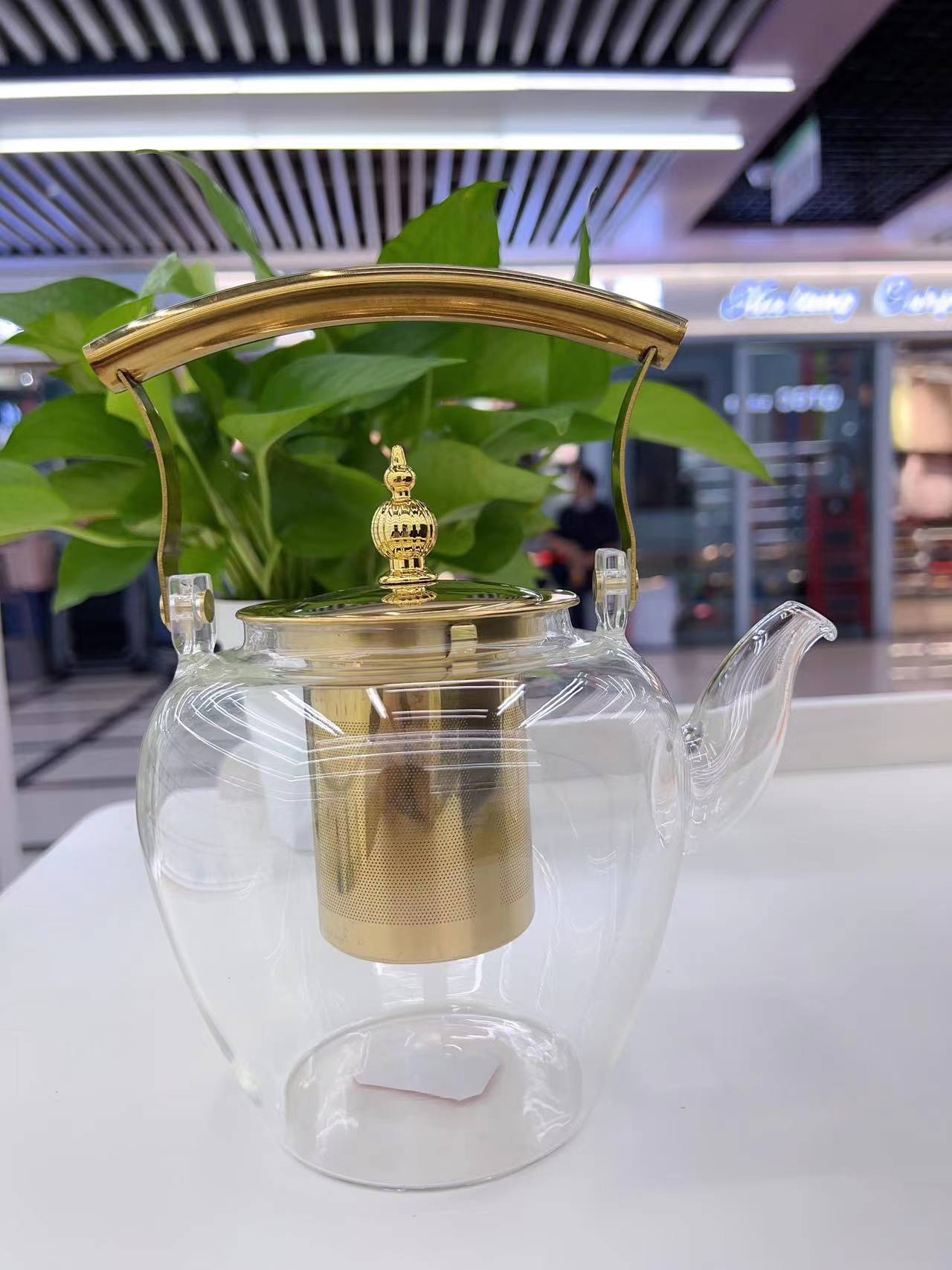 高硼硅玻璃，/耐高温水壶茶/耐高温泡茶壶产品图