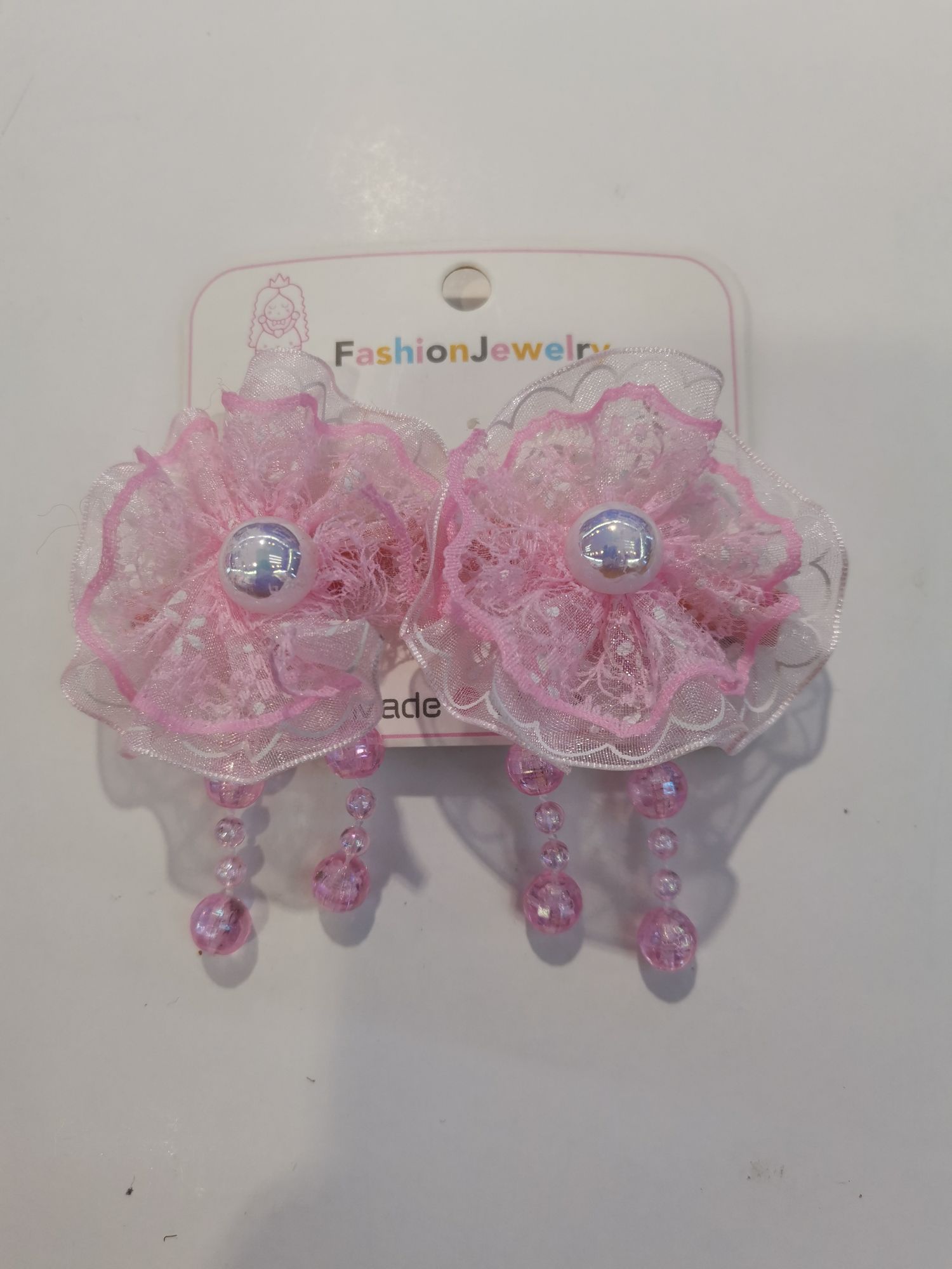 Children's Korean-style hairpins with hanging beads