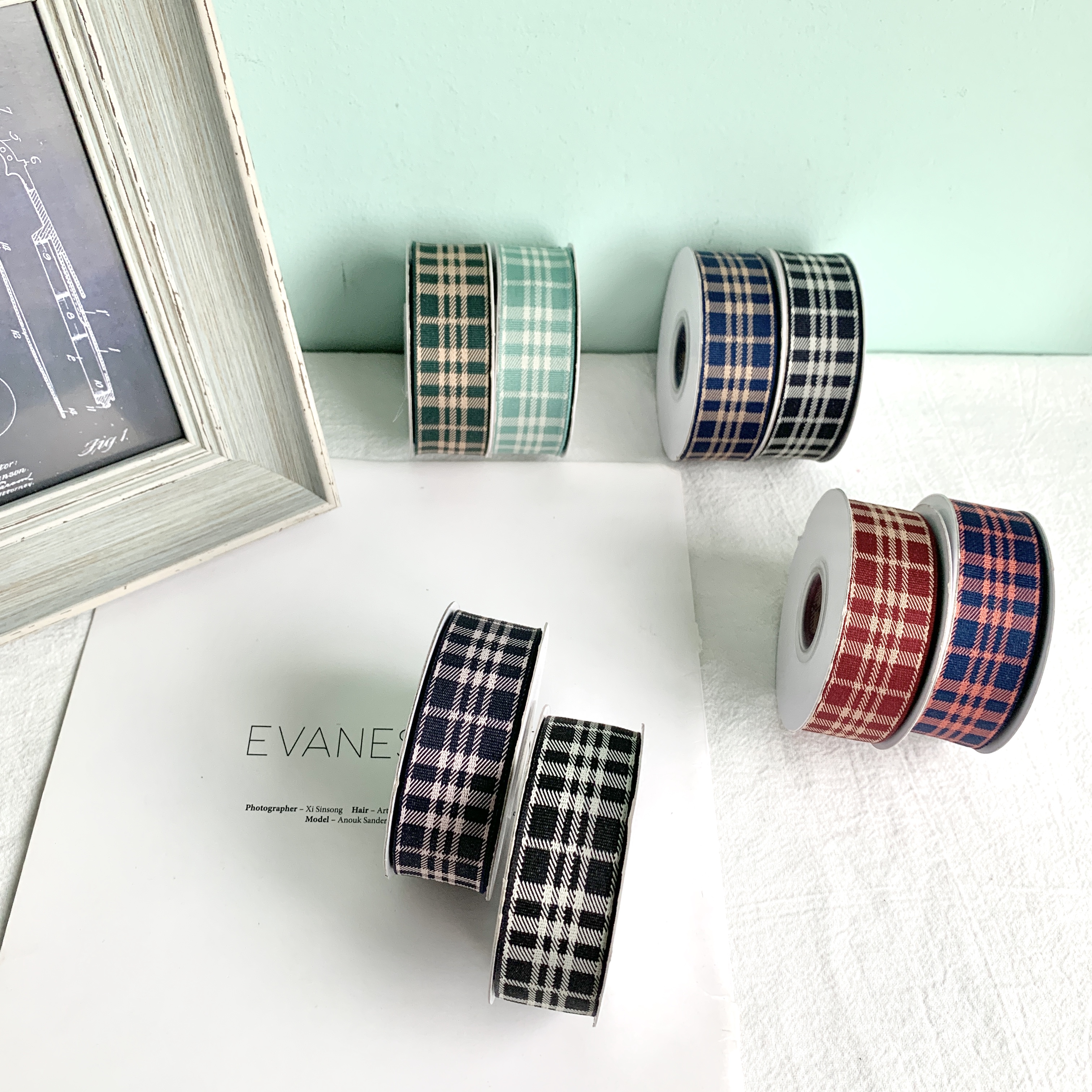 Jianjian Jacquard checkered clothing accessories Creative DIY accessories