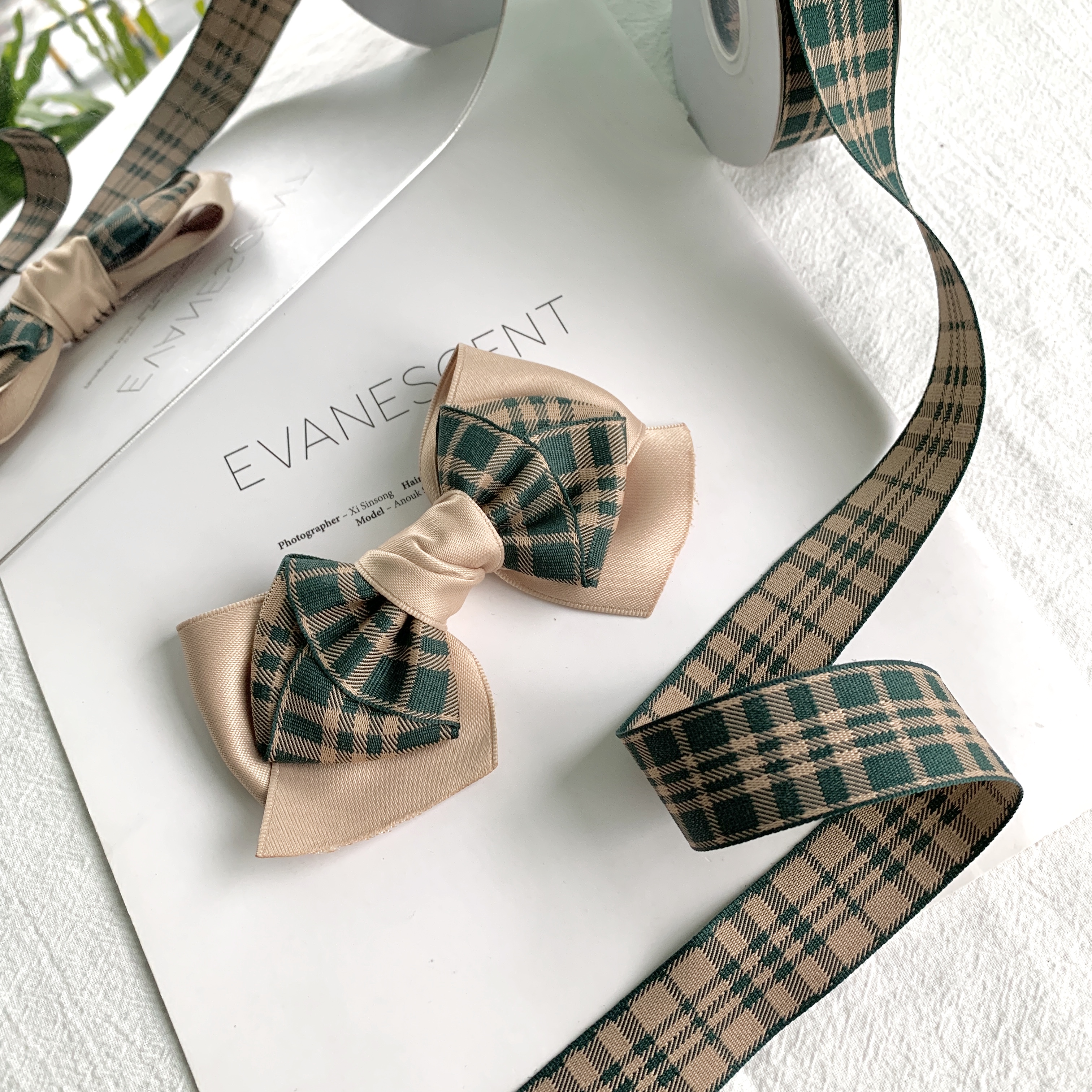 Jianjian Jacquard checkered clothing accessories Creative DIY accessories Specification image