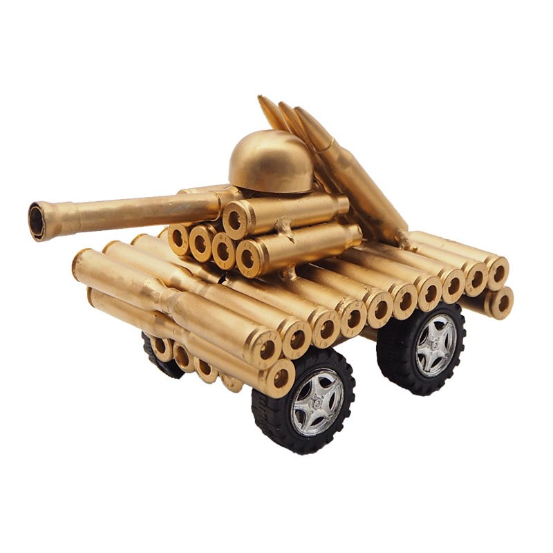 Manufacturer's direct sales of cartridge case tanks, cartridge case handicrafts, tank models, four-wheel tanks, ornaments and decorations Item Picture