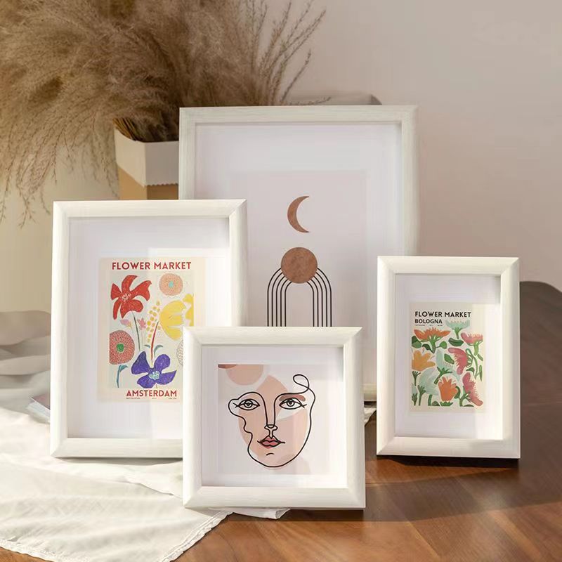 Creative wooden photo frame table display piece: 6-inch, 7-inch, 8-inch three-dimensional hollow specimen frame. Develop photos into picture frames and hang them on the wall Item Picture
