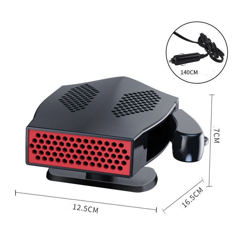 Car suction cup warm air blower, defogging, defrosting and snow-melting, car heating heater, car warm air blower, defrosting and defogging, cold and warm dual-purpose warm air blower, Qiwei Car Decoration QW289 Application Scenario