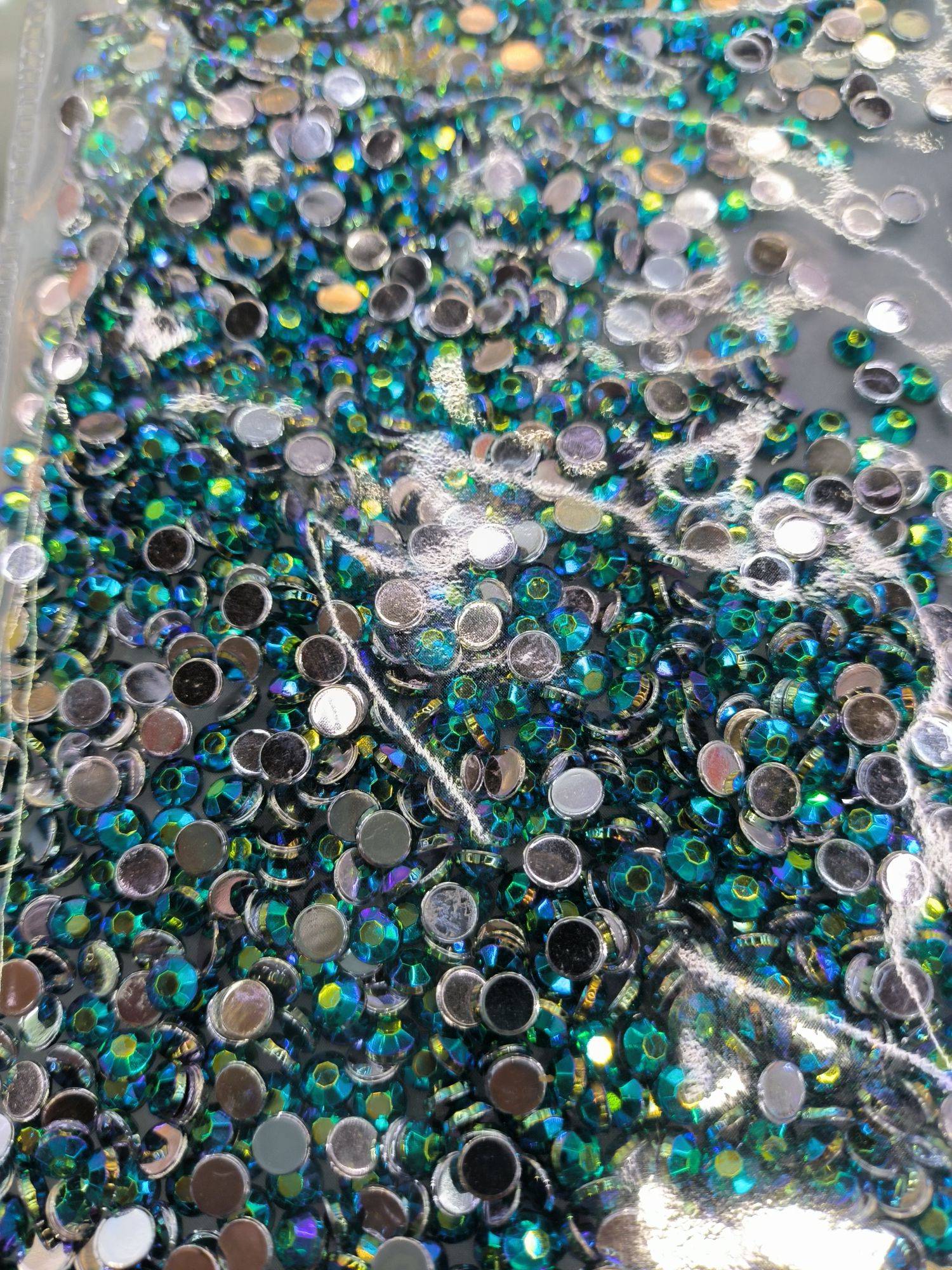 5mm color-plated ab diamond diy jewelry flying acrylic diamond details Picture