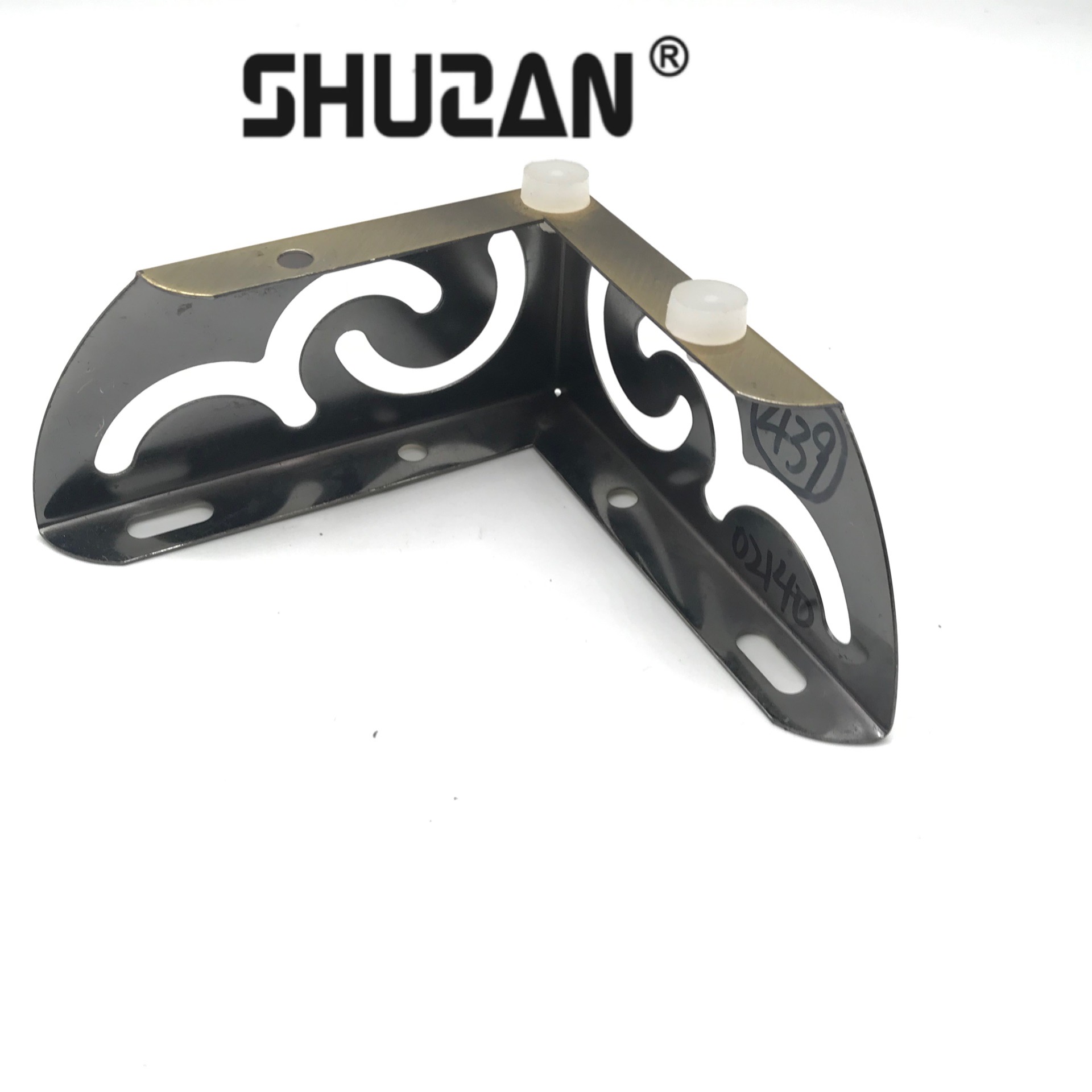 舒赞 简约大方6分二合一花纹沙发脚客厅家具底座装饰五金配件稳固型号C3 003