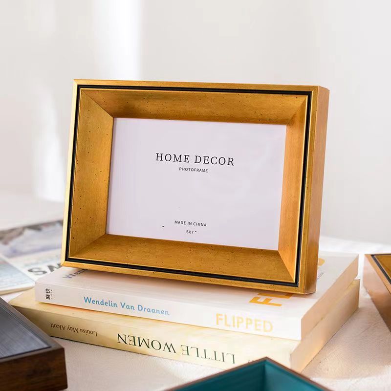 Photo frame display stand 567810, A4 inch portrait frame, photo development, creative decorative wooden item for living room, study and bedroom Specification image