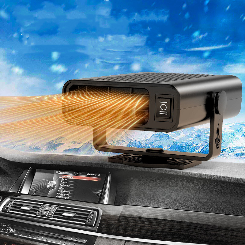 Car suction cup warm air blower, defogging, defrosting and snow-melting, car heating heater, car warm air blower, defrosting and defogging, cold and warm dual-purpose warm air blower, Qiwei Car Decoration QW292 details Picture