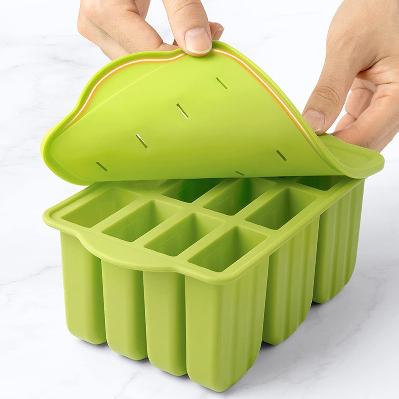 雪糕模具冰格/硅胶12连/自制冰棍模具产品图