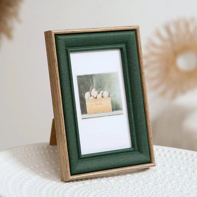 Creative Nordic photo frame stand, wall-mounted, suitable for both horizontal and vertical use, 6-inch, 7-inch, 8-inch, 12-inch, 16-inch desktop decoration, wedding dress frame details Picture