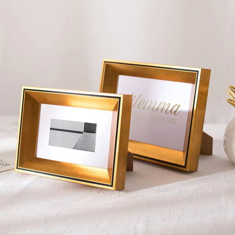 Photo frame display stand 567810, A4 inch portrait frame, photo development, creative decorative wooden item for living room, study and bedroom Item Picture