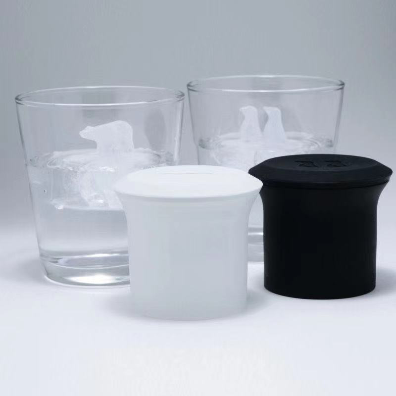 创意企鹅冰格趣味北极熊冰格monos Polar Ice diy硅胶棒冰模动物组合冰块模具