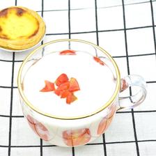 九翔玻璃金边杯日式金边牛奶杯玻璃燕麦杯早餐杯燕麦家用透明茶水杯咖啡杯