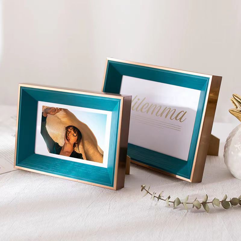Photo frame display stand 567810, A4 inch portrait frame, photo development, creative decorative wooden item for living room, study and bedroom