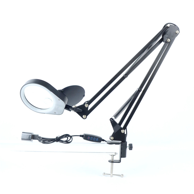 夹子带灯放大/维修微雕篆刻/阅读缝补灯白底实物图