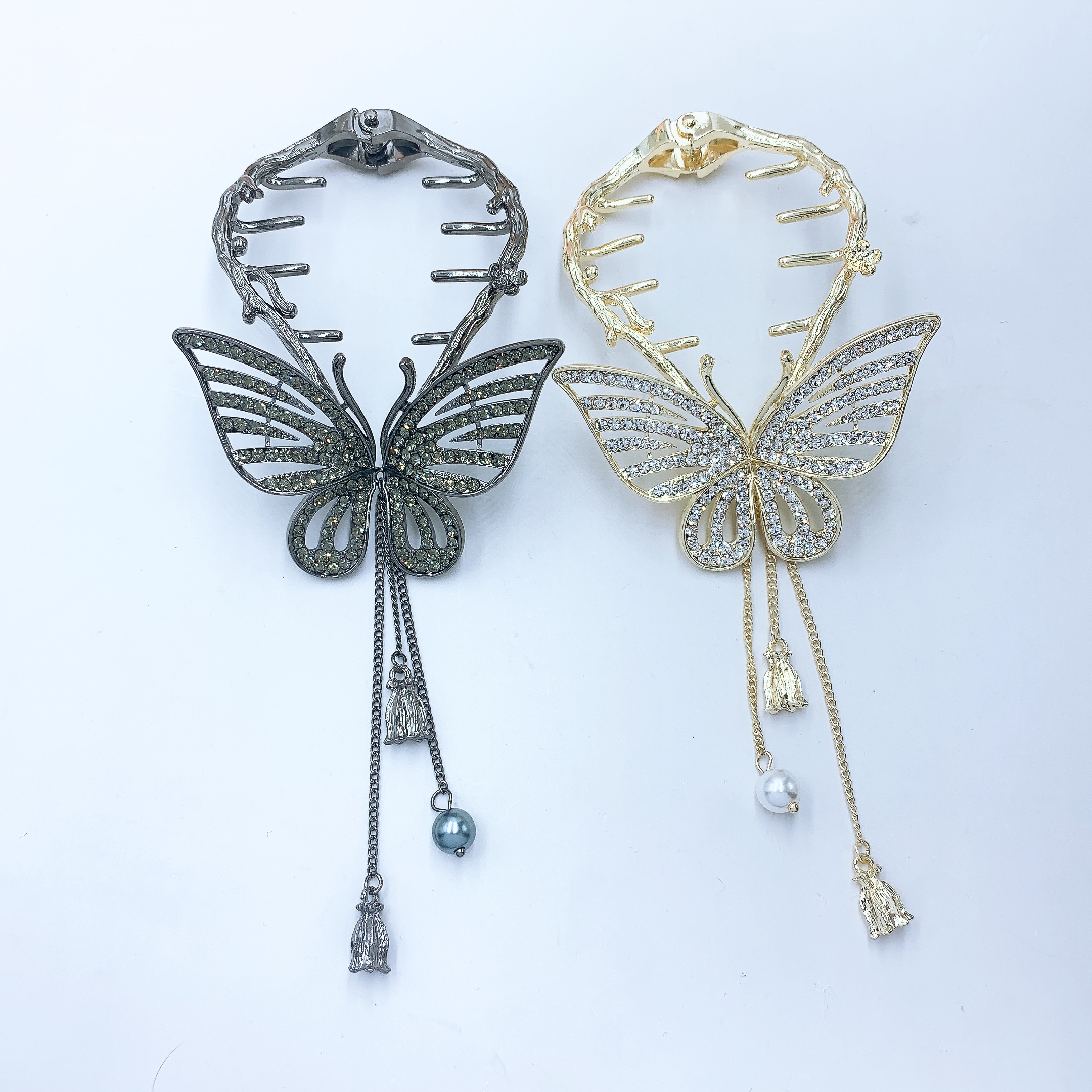 The popular butterfly tassel bun hairstyle is a beautiful and romantic Korean-style accessory details Picture