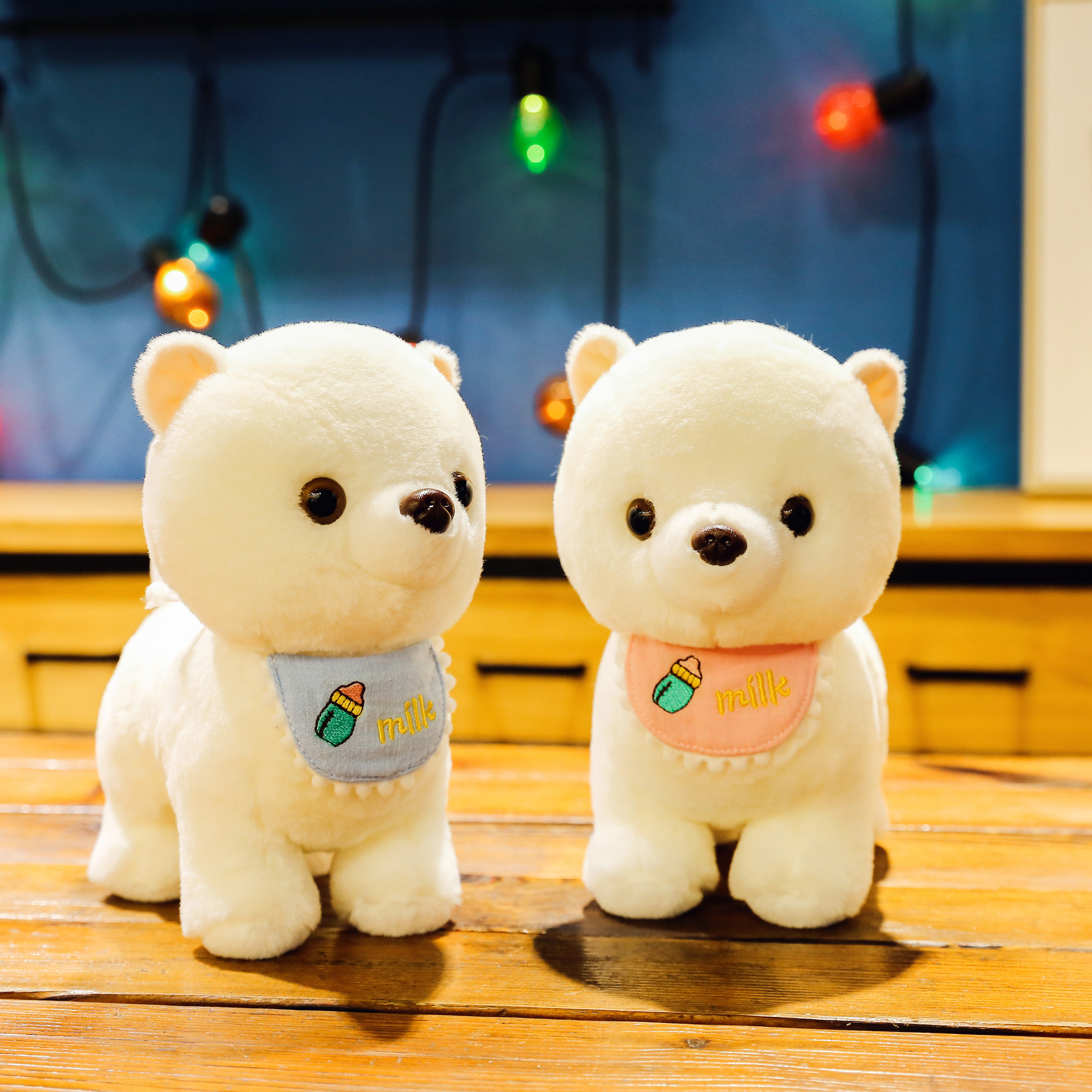 2022 New style scarf Dog Doll Plush toy, cute male and female bedroom birthday gift plush toy 40m details Picture