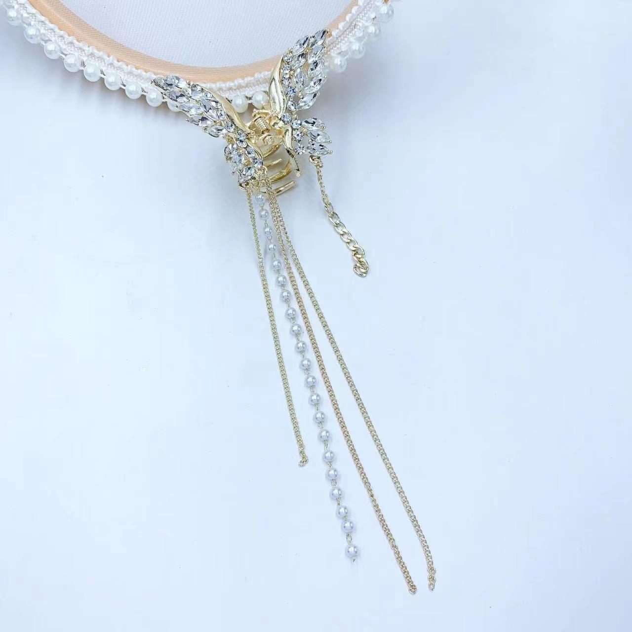 Catch the super charming and elegant Han Xu jewelry in the popular crystal tassels Specification image