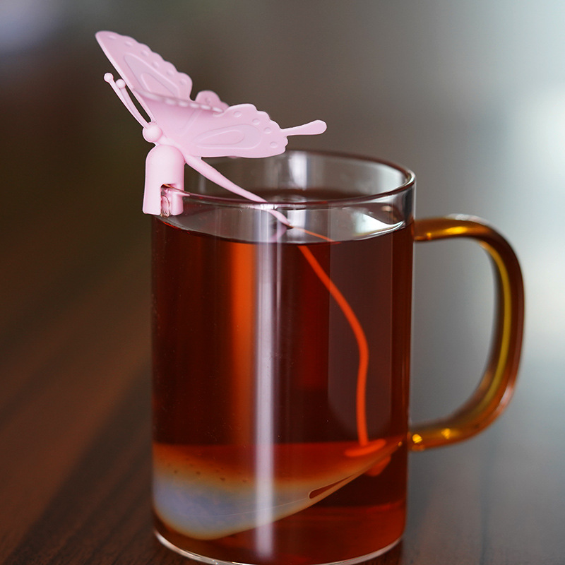 蝴蝶泡茶器/硅胶茶包滤茶/茶漏滤茶渣器产品图