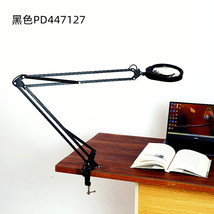 PD447127长臂夹式放大镜10倍大视野高清48颗LED灯维修检测创意工作灯