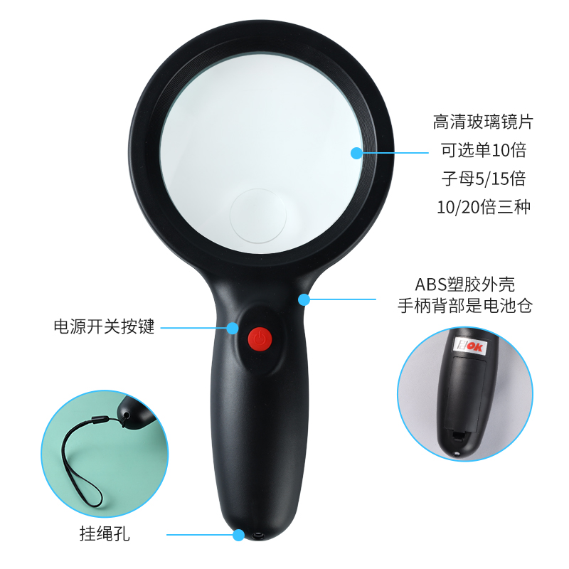 PDOK carried a 10x magnifying glass for outdoor fire lighting, while the meticulous contestants held the magnifying glass OK98 Application Scenario