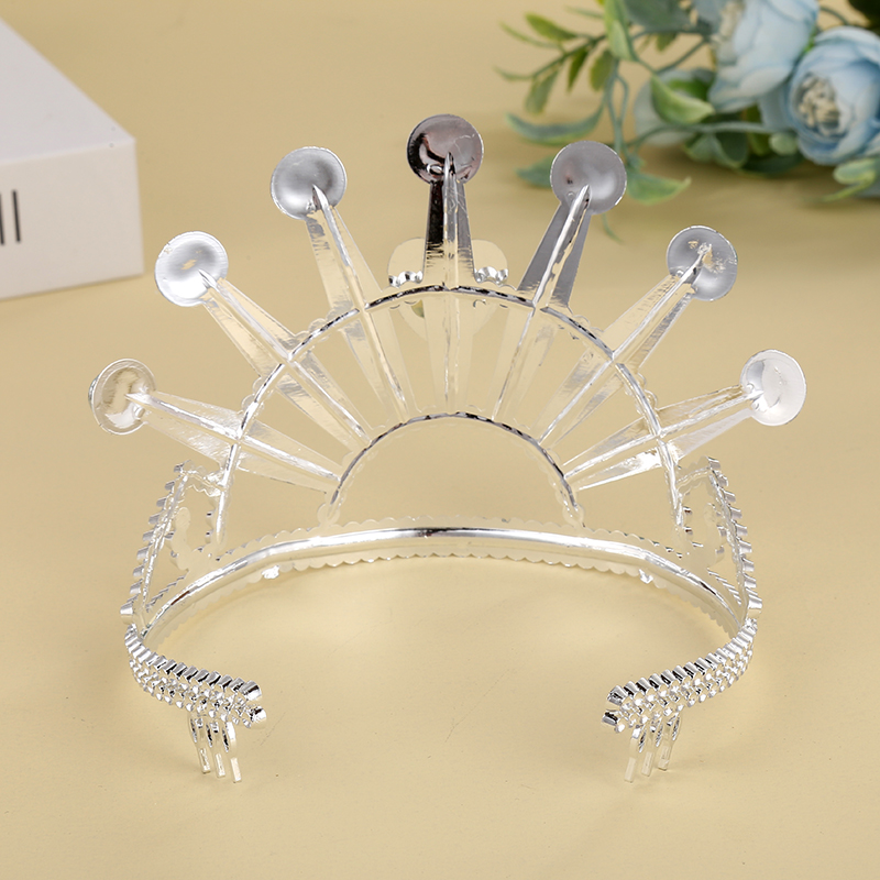 Ordinary crown with diamonds, princess crown, little girl pink details Picture