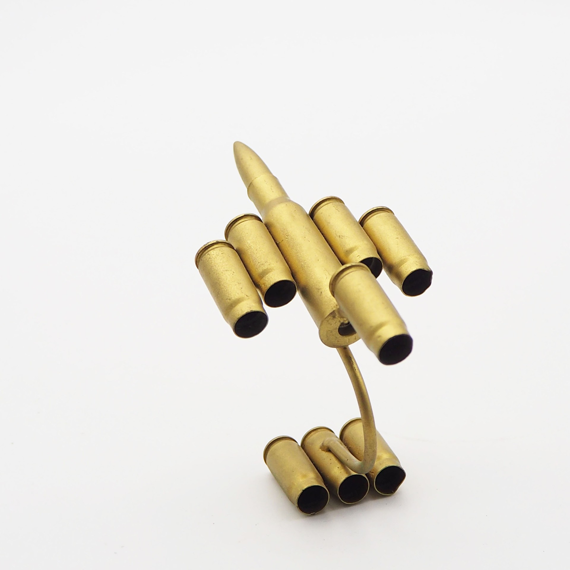 Wholesale of bullet case handicrafts, bullet case welding small aircraft, the smallest take-off small aircraft bullet case model ornaments Specification image