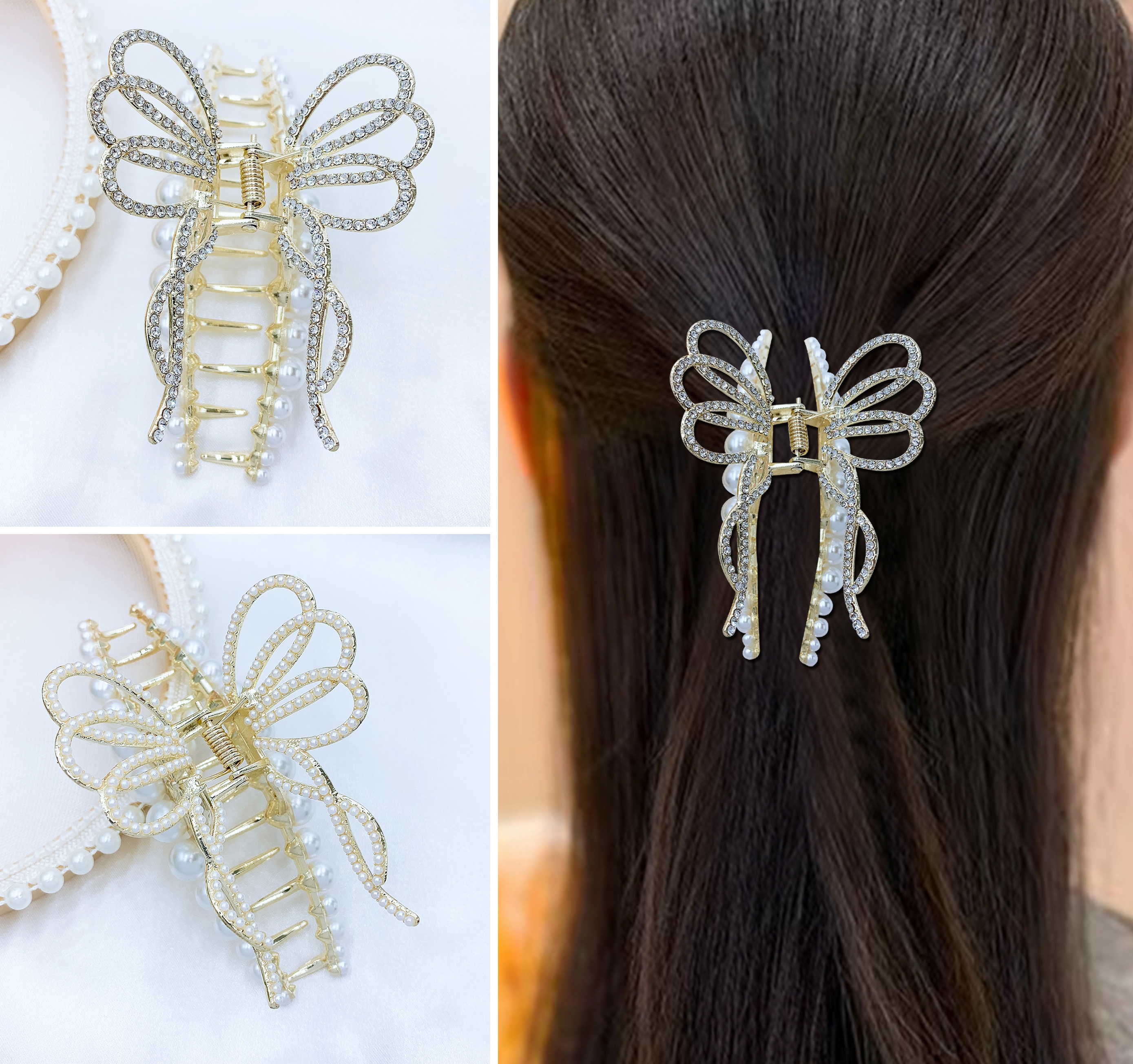 Internet-famous flower tassel twist clip Internet-famous beautiful and romantic Han Xu jewelry 11