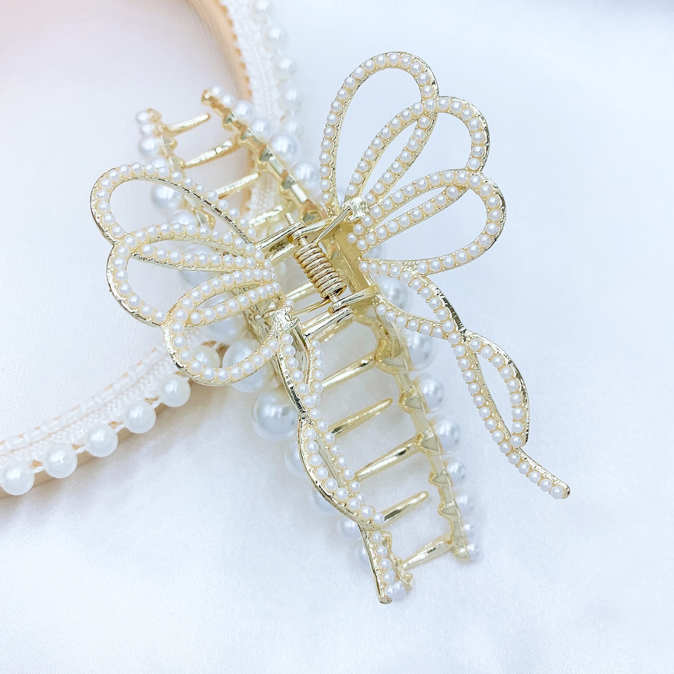 Internet-famous flower tassel twist clip Internet-famous beautiful and romantic Han Xu jewelry 11 Item Picture