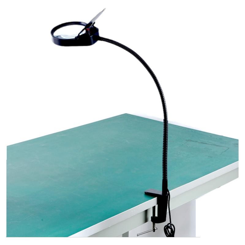 Universal metal flexible hose magnifying glass repair lighting machine matching high-definition 10x led lamp magnifying glass PD7S details Picture