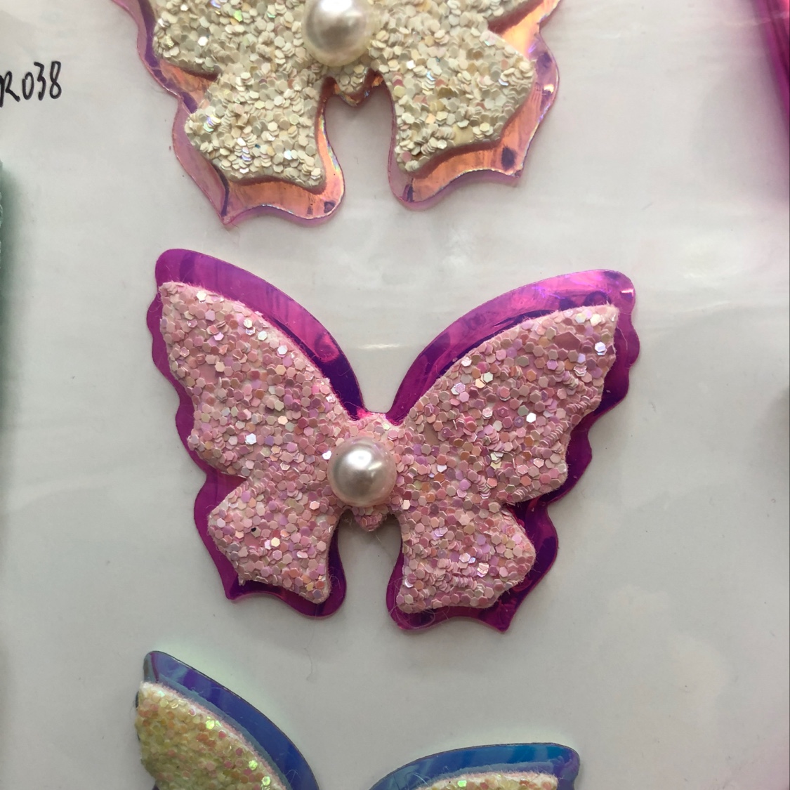 Butterfly style Autumn and winter plush flower duckbill sandwich New forest-themed Specification image