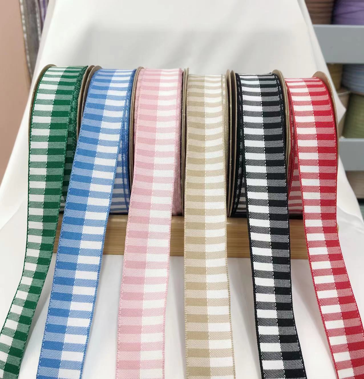 Jianjian vertical checkered belt Korean fashion webbing clothing accessories